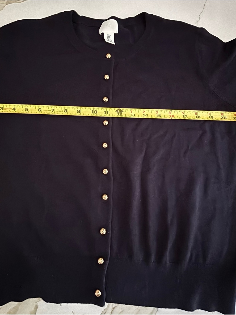 H&M Navy Blue Cardigan with Gold Buttons